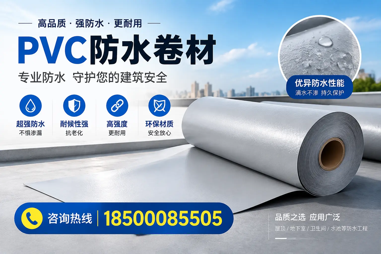 巴彦淖尔地区pvc防水卷材的市场现状与发展趋势